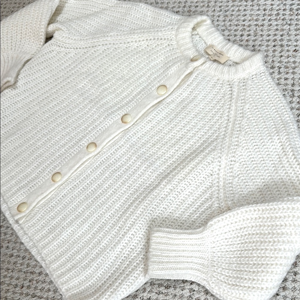 NWOT Sézane Emile Cardigan - Ecru - Size Small